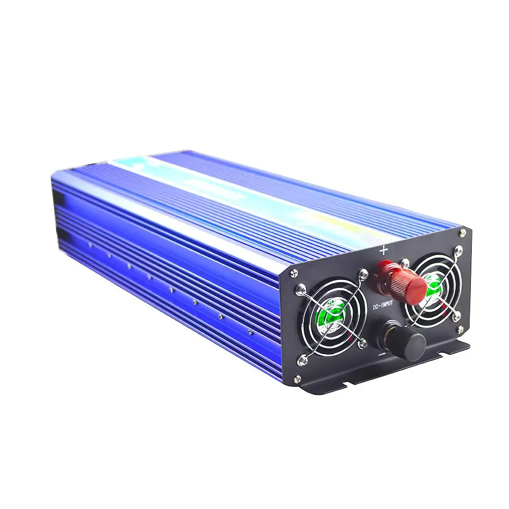 600W 1000W 2000W Pure Sine Wave Off Grid Wind Turbine Inverter 12V~110V DC 100~240 VAC Output  Single Phase  Solar System