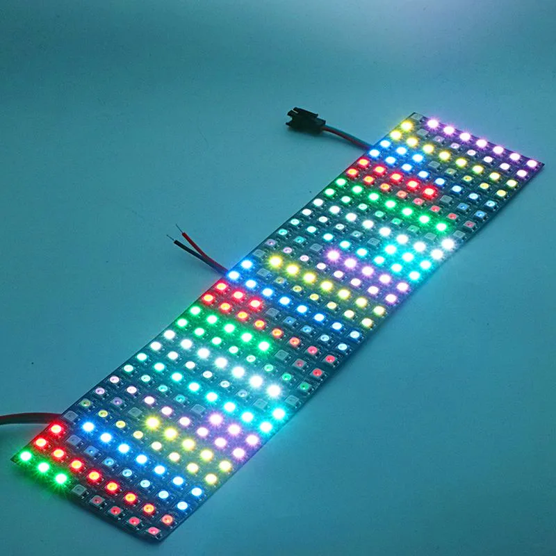 8x8 16x16 8x32 Pixels SK6812 WS2812B RGB Matrix Individually Addressable Digital Flexible LED Panel Pixels Screen DC5V