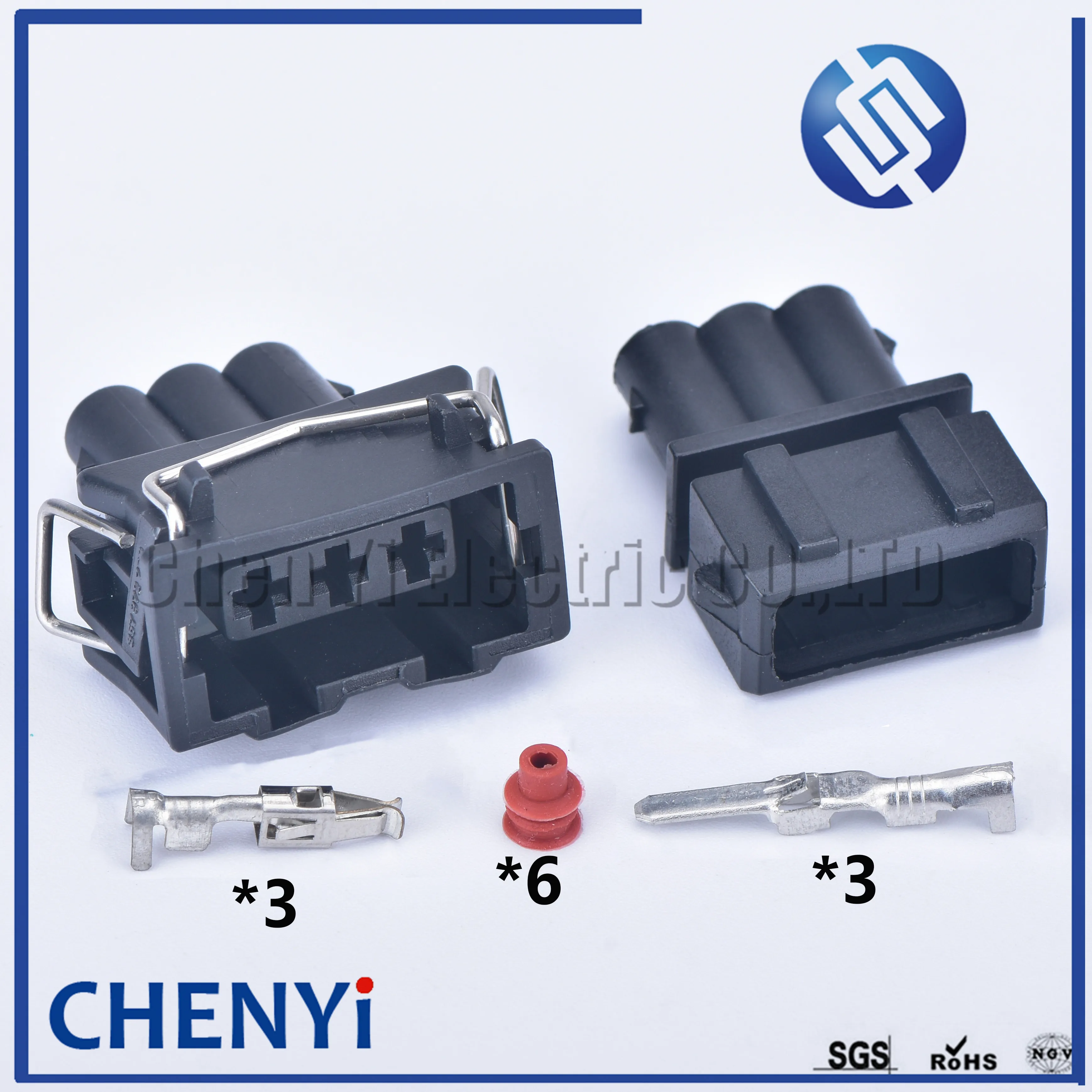 1 set 3 Pin 3.5mm 357972753 Male or Female efi series 357 972 753 EV1 EV14 JPT VR6 TPS sealed waterproof Coil connector