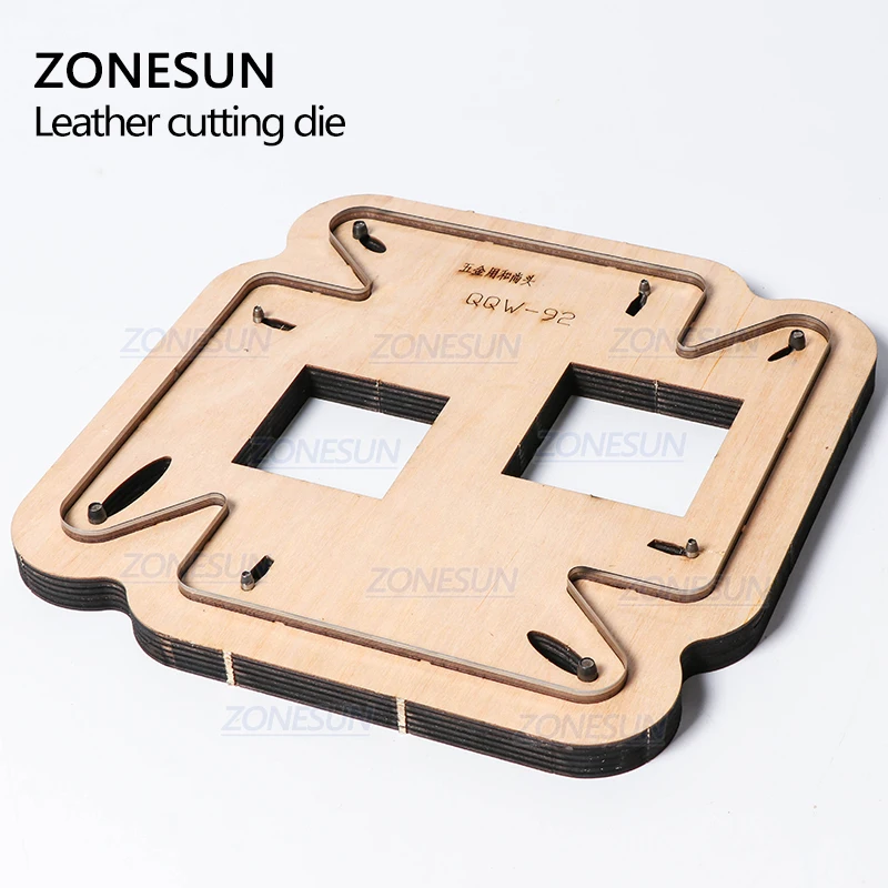 ZONESUN Storage Box Custom Leather Cutting Die Handicraft Tool Punching Leather Cutter Mold DIY Paper Laser Die Cuts