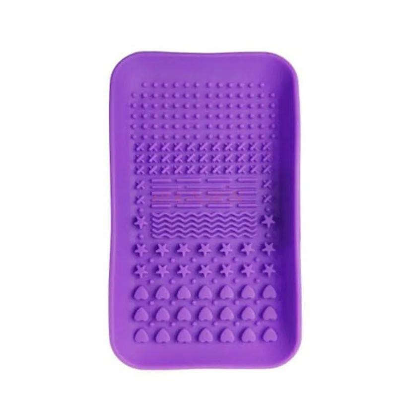 Pincel de maquiagem, esfregador, placa de silicone, escova de maquiagem, venda