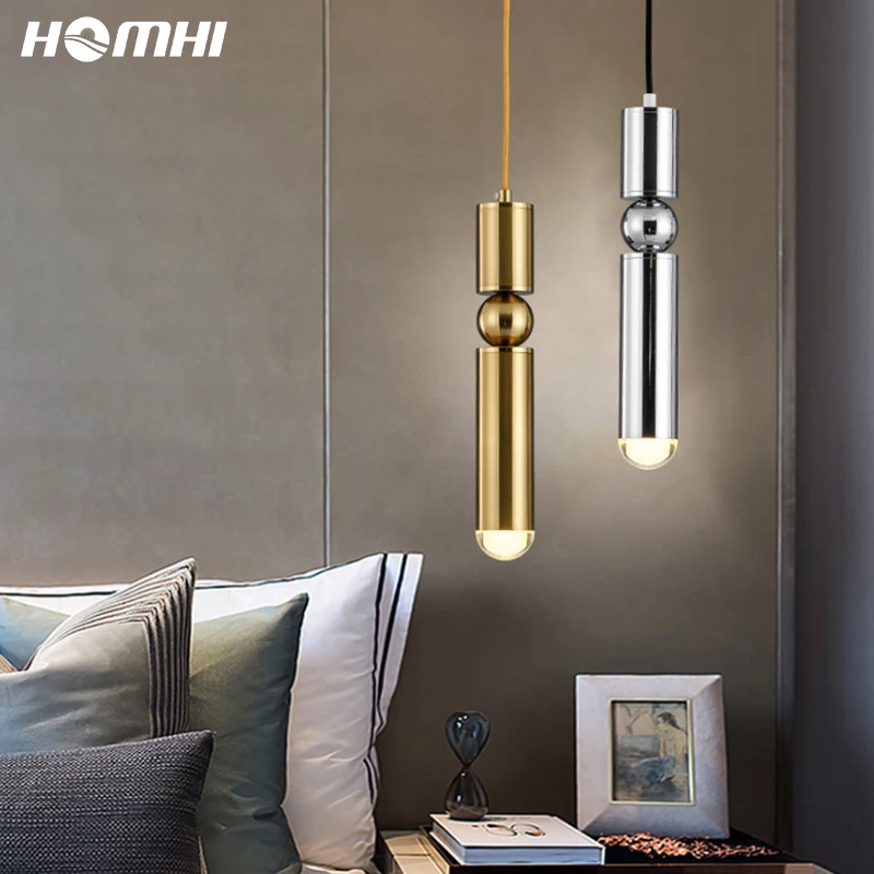 

Europe Style Gold Pendant Light Silver Lamp Retro Modern Decoracion Hogar Moderno Bedroom Loft Muebles Drop Shipping HPD-046