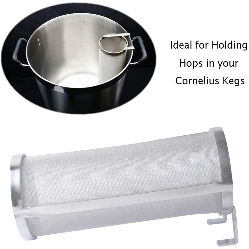 2PCS OD.30 x 30cm 300 Micron Mesh Stainless Steel Strainer Basket Home Beer Wine Brewing Homebrew Barware Bar Tools