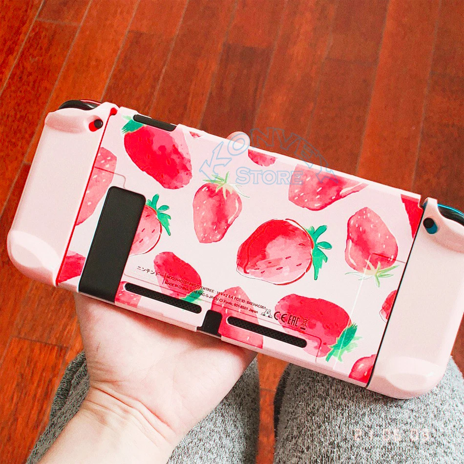 Funda rígida colorida para Nintendo Switch, carcasa con patrón de tema NS, carcasa de piel de color para consola Nintendo Switch, acoplamiento directo