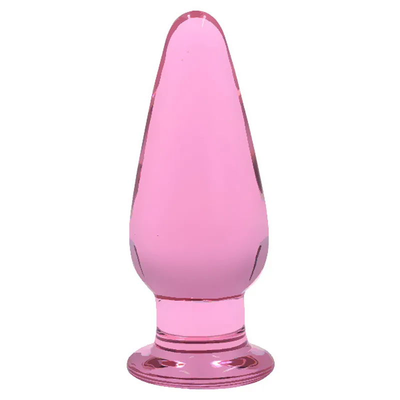 Transparant Roze Glas Anaal Plug Dildo Anus Dilatator Masturbator Erotische Adult Sex Toys Voor Vrouwen Mannen Ass Butt Plug Stimulator