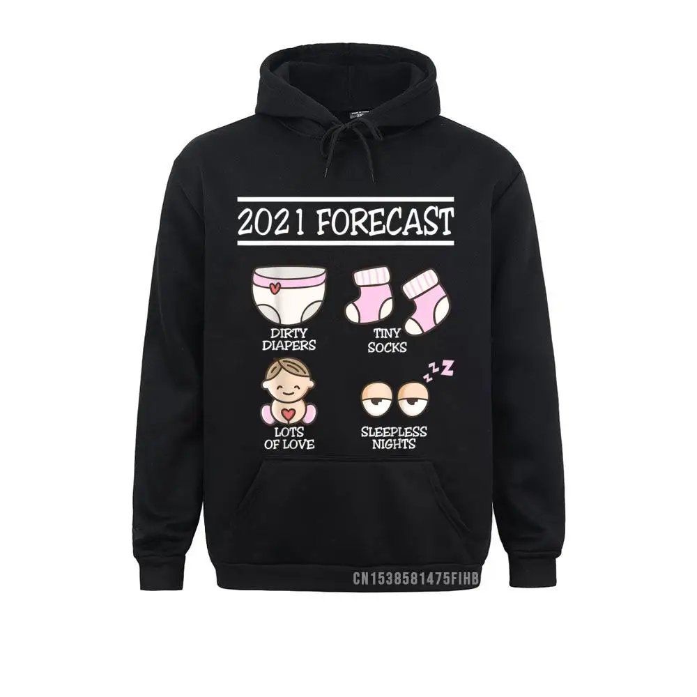 2021 Forecast New Dad Mom Baby Announcement Pregnancy Daddy Hoodie Hoodies Company Men Sweatshirts Moto Biker Sportswears