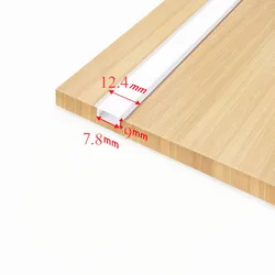 Built-in cabinet aluminum alloy light bar Laminate lighting strip Slotted LED lighting for cupboard Showcase wardrobe Locker