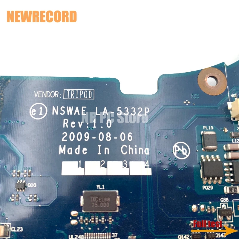 NEWRECORD K000084370 K000093600 NSWAA LA-5332P Dành Cho Laptop Toshiba Satellite L500D L550D L555D Laptop Bo Mạch Chủ