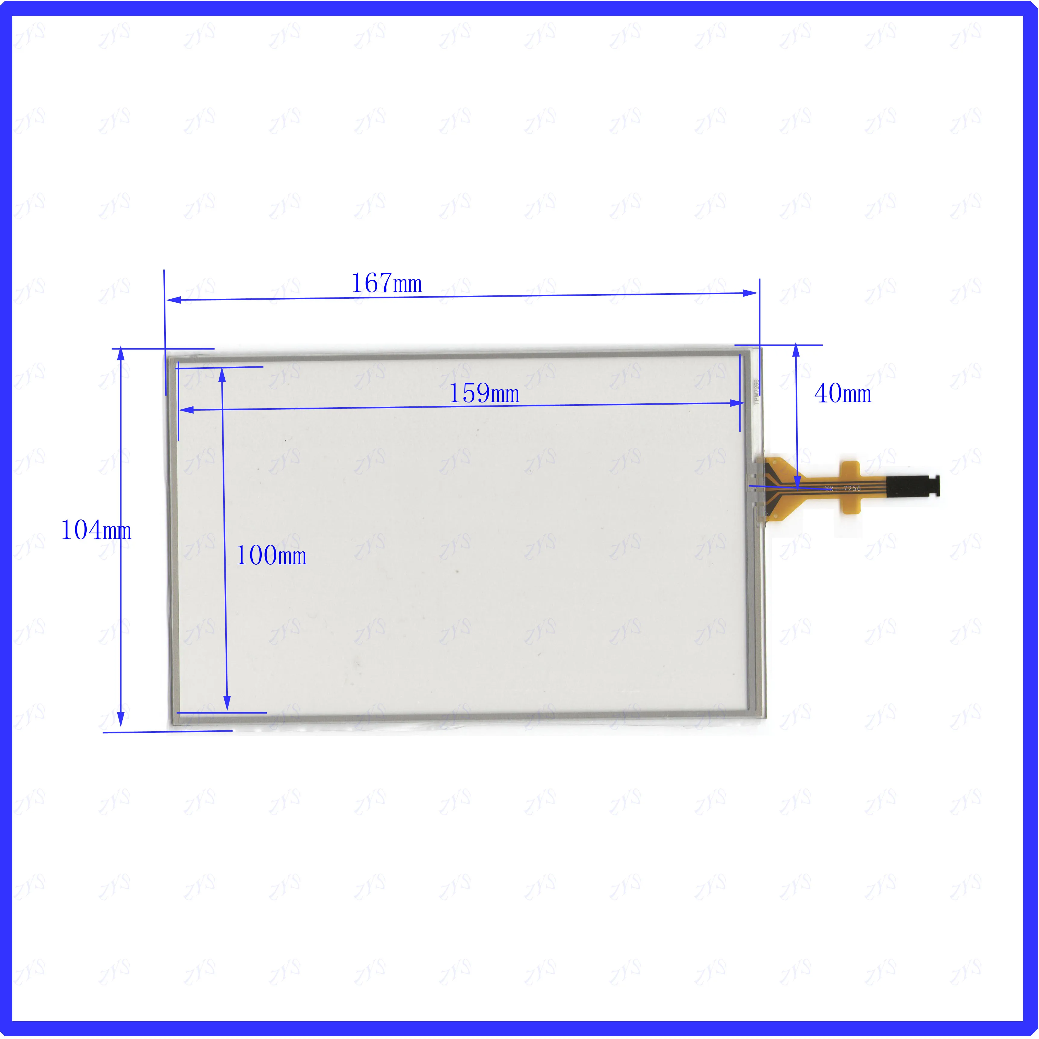 

ZhiYuSun 167*104mm GCX156AKM-E 7 polegada digitador touch screen panel Sensor glass peugeot 208 2008 308 citroen c5 c4l c3xr