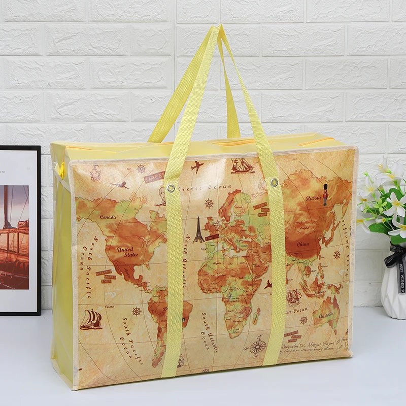 Verdicken Quilt Organizer Lagerung Tasche Gepäck Taschen Tragbare Einkaufen Reisen Feuchtigkeit Beweis Paket Kleidung Studenten – Detail 11