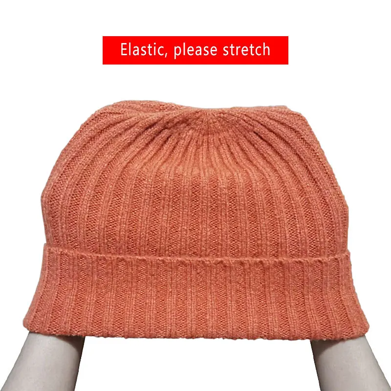 Nowe czapki z dzianiny dla kobiet mężczyzn Skullcap czapka typu Beanie zima Retro Brimless Baggy Melon Cap mankiet Docker rybak czapki