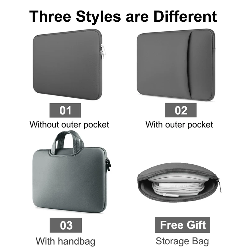 حافظة كمبيوتر محمول للرجال والنساء ، 14 ، 15 ، 15.6 ، 11 ، 12 بوصة ، لـ Funda Macbook Air Pro 13 ، ملحقات الكمبيوتر المحمول