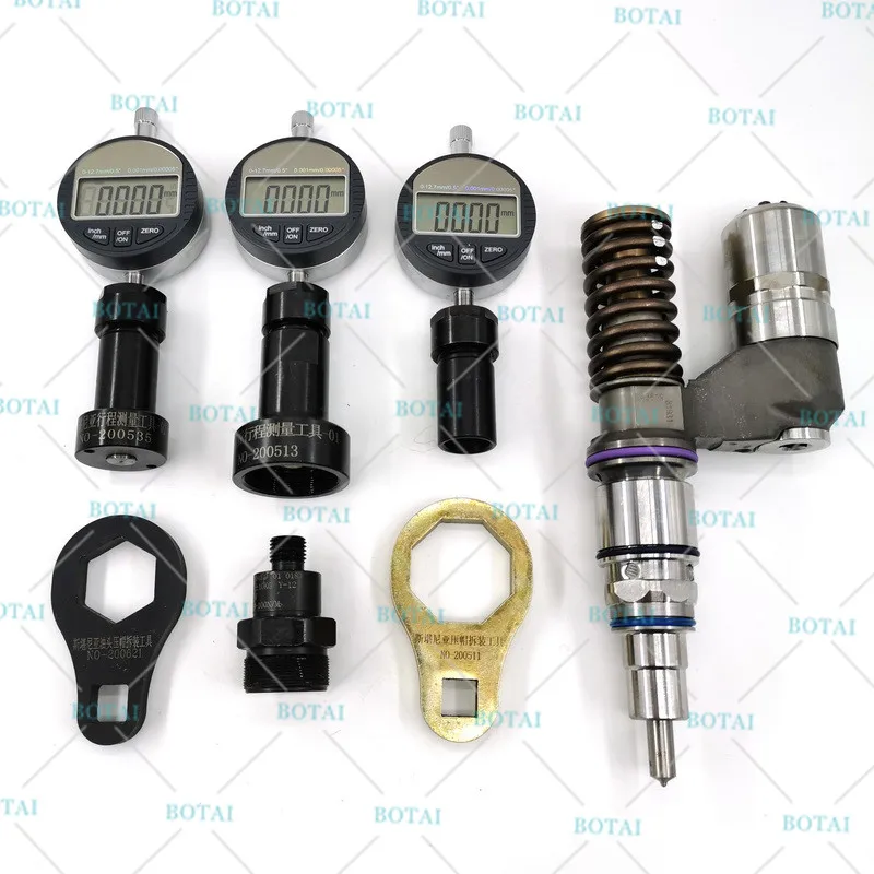 EUI UNIT INJECTOR DISMOUNTING  AND CONTROL VALVE AHE STROKE MEASURE TOOLS FOR BOSCH SCANIA UNIT INJECTOR ,EUI EUP MEASURE TOOLS