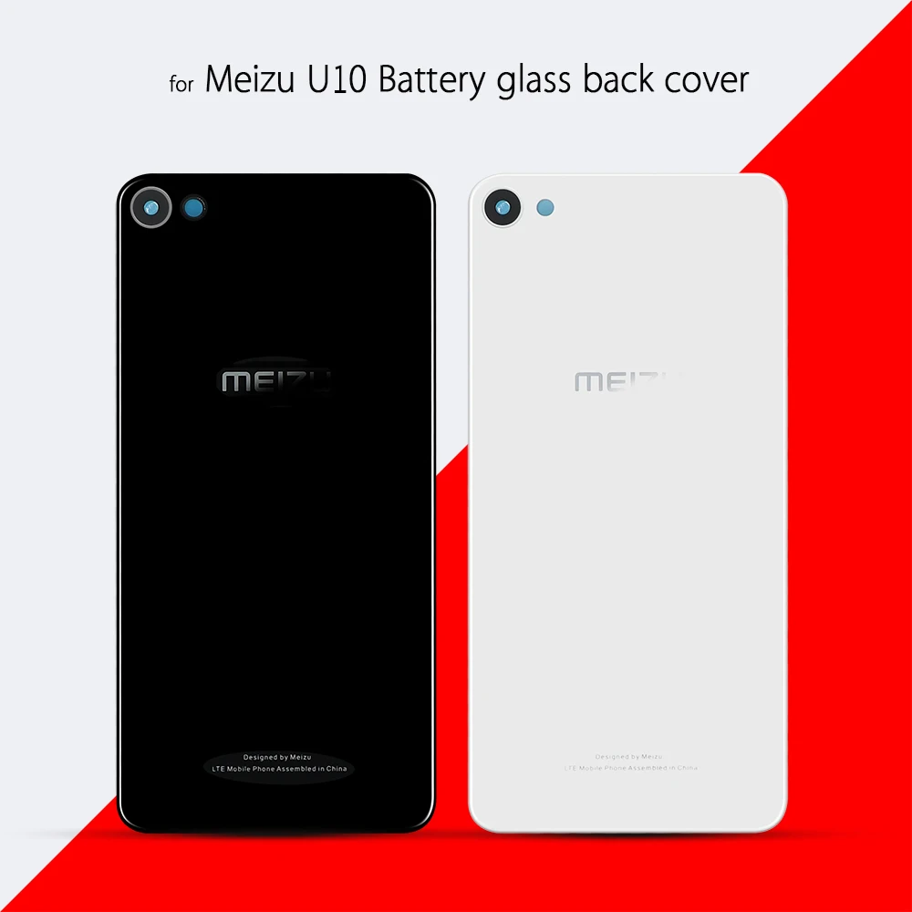 

For meizu U10 Case Back Glass Rear Door Housing Replacement for meizu U10 Battery Cover With STICKER Adhesive