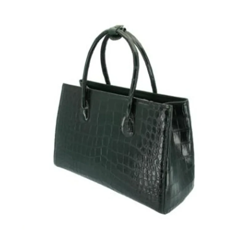 hongzhiyan Business women handbag new  simple woman bag solid color crocodile leather portable  crocodile leather handbag