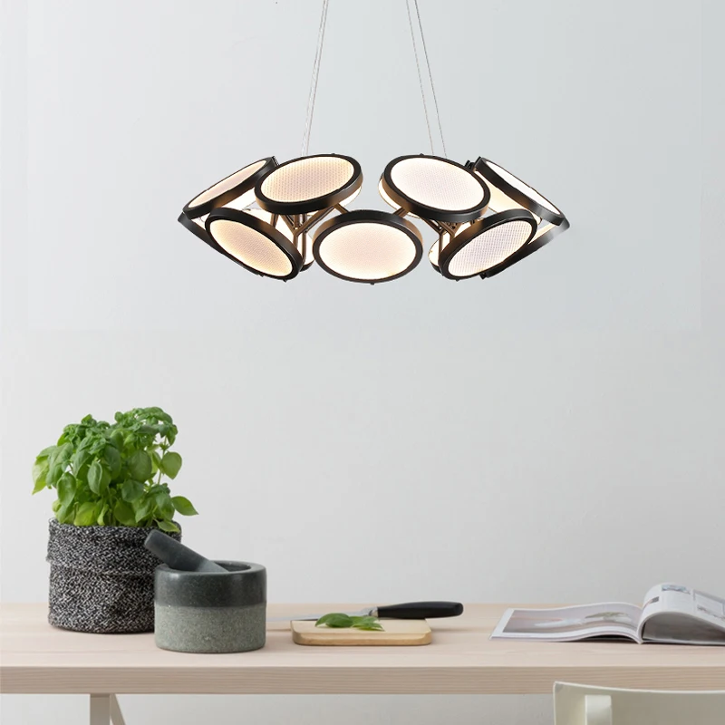 

Постмодернистское искусство Люстра Освещение Дизайнер Отель Столовая Гостиная Спальня Светодиодный подвесной светильник Круглые подвесные светильники