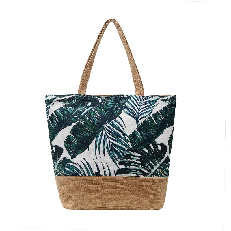 Fashion Folding Women Big Size Handbag Tote Ladies Casual Flower Printing Canvas Graffiti Shoulder Bag Beach Bolsa Feminina