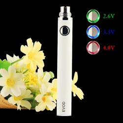 Sigaretta elettronica EVOD vaporizzatore a tensione variabile 510 Thread Vape Pen 650mah 900mah 1100mah batteria per atomizzatore CBD Vaper