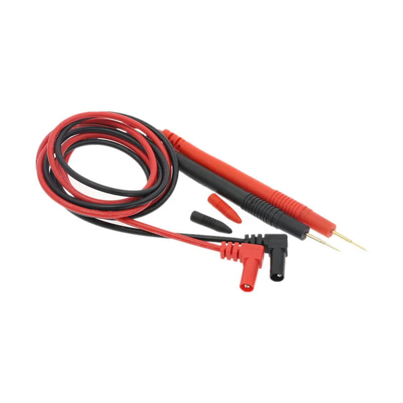 

1 Pair 1000V 10A Multimeter Meter Test Leads Probe Copper Sharp Needle With Universal Plug Cable Length 900mm for LED SMD