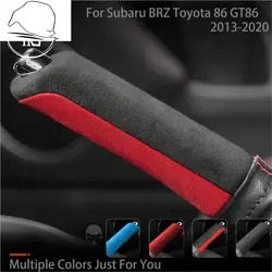 Turn Fur Suede Wrap For Subaru BRZ Toyota 86 GT86 Interior Alcantara Flocking Handbrake Handle ABS Center Console Accessories