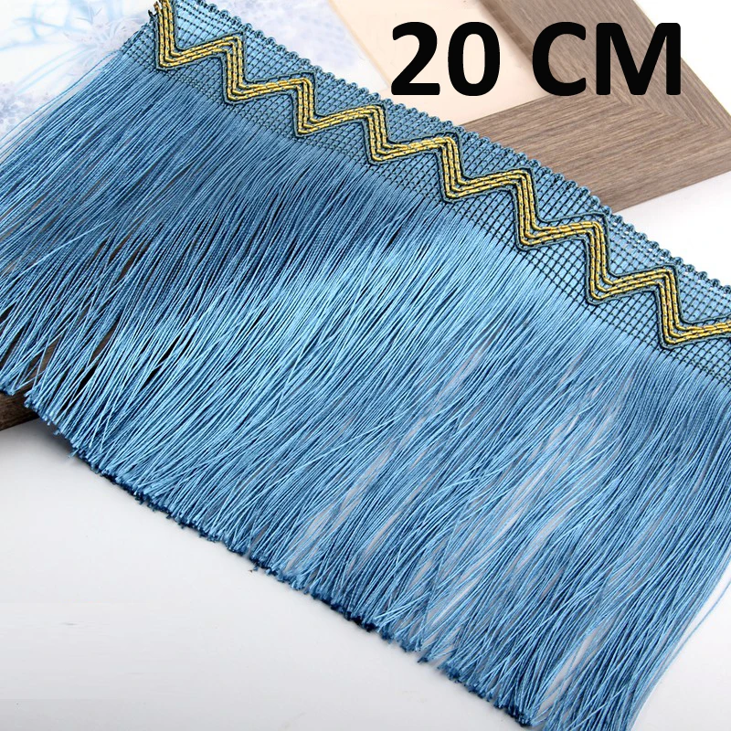 12Yards/Lot Sofa Cushion Trim Long Tassel Accessories Lace Fabric Lace Edge 20 cm Fringe Tablecloth Curtain Decorative Lace