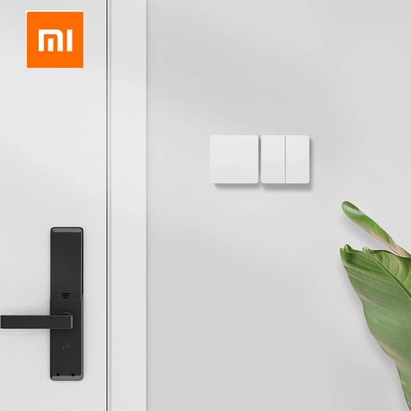 Xiaomi Mijia Smart Switch Wall Switch Single/Double Open Dual Control Switch 2 Modes Switch Over Intelligent Lamp Lights Switch