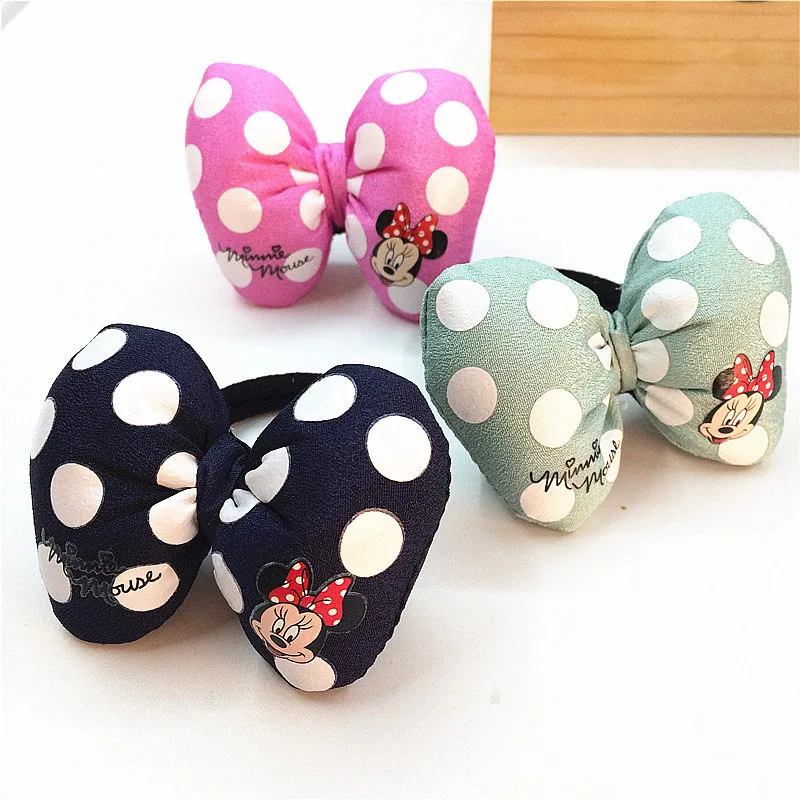 Disney Mickey Mouse Minnie Hairpin Hair Ring 8 Pcs/set Women Girl Hair Clip BB Hairpins Barrettes Hair Holder Styling Accessorie