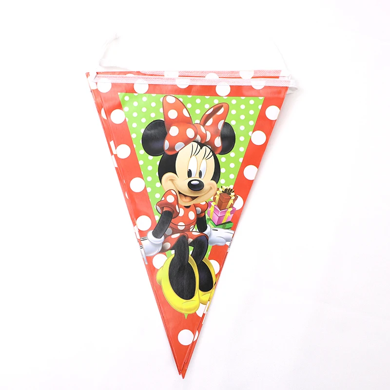 Red Minnie Party Supplies Set Disposable Tableware Minnie Mouse Party Plate Cup Napkin Cartoon Kids Girl Birthday Party Supplies