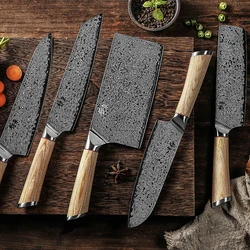 67-layer Forged Steel VG10 Damascus kitchen Knife, Professional Petite Japanese Kitchen Knife with Fishbone Pattern Ultra Sharp