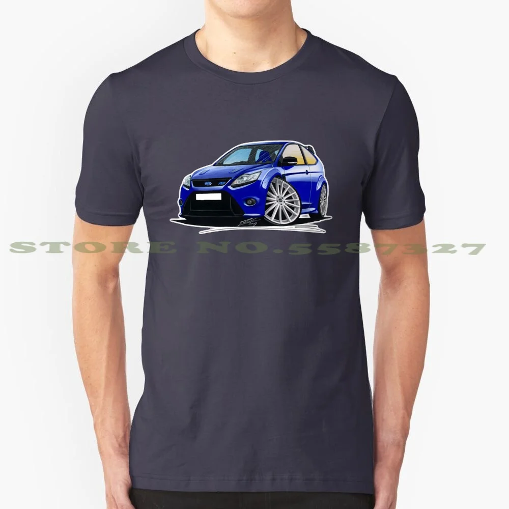 Rs ( Mk2 ) Blue 100% Pure Cotton T-Shirt Blue Car Hot Sports Rs Hatch Cosworth Rally