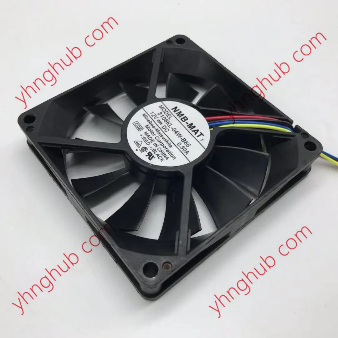 

NMB-MAT 3106KL-04W-B86 C08 DC 12V 0.5A 80x80x15mm 4-Wire Server Cooling Fan