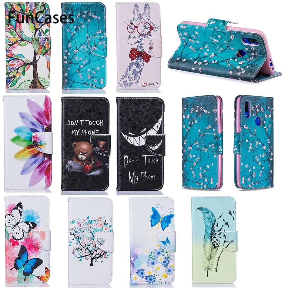 Luxury Painted pattern Wallet PU Flip Case for Samsung Galaxy X COVER 4 G390F Note 9 S10e G970 A10 2019 A105F S3 Neo I9300 Cover