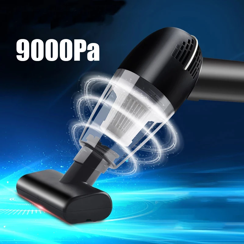 

Vacuum Cleaners Wireless Cordless Portable High Suction Handheld Wet Dry Wireless Cleaning 120W9000Pa Strong Suction