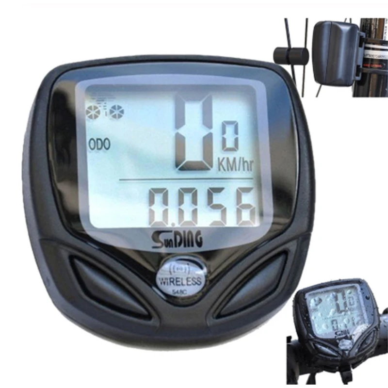 Hot Wireless Bike Bicycle Computer LCD Speedometer Odometer Waterproof Outdoor Sports Bicycle Bike Cycling Accessories 2023