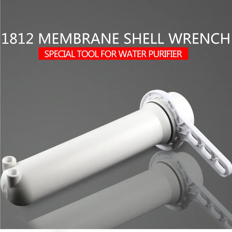 مفتاح أبيض لمرشح المياه ، مفتاح بلاستيكي لتنقية مياه RO ، أجزاء حوض السمك ، أداة تفكيك زجاجة الفلتر ، 1812