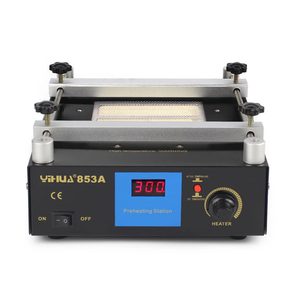 

YIHUA 853A BGA rework station Digital Display Preheating Station Anti Static Constant Temperature