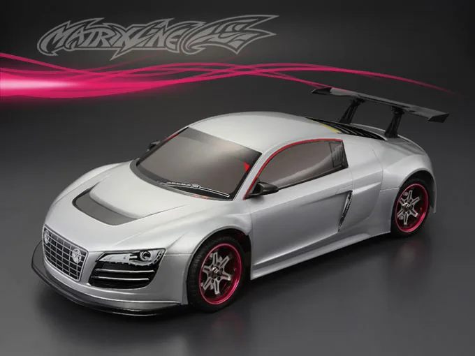 1/10 R8 V10 RC PC Body Shell 195มม.กว้าง260มม.ฐานล้อ Supercar ใสสะอาดไม่มีทาสี Drift Body RC Hsp Hpi Trax Tamiya