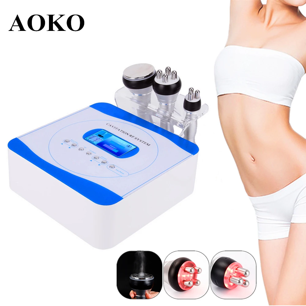 AOKO 40k Cavitation Ultrasonic Body Slimming Machine Remove Fat Beauty Device Skin Tighten Face Lifting Weight Loss Device