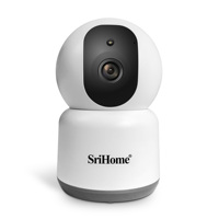 Srihome SH038 4MP 1440P QHD 2.4G&5G WIFI Dual Purpose IP Camera Human Detection Wireless PTZ Home Security Monitor