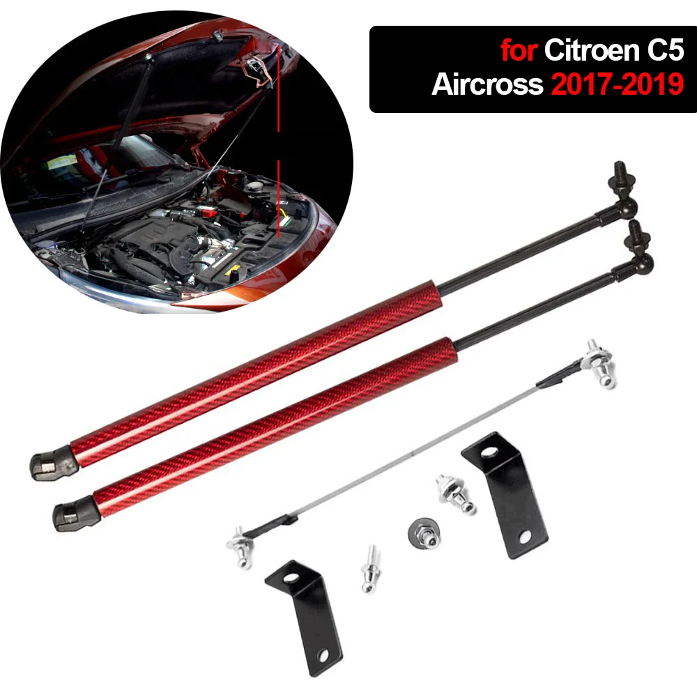 For Citroen C5 Aircross 2017-2020 2021 2022 2023 2024 Front Hood Bonnet Modify Gas Struts Lift Support Damper Shocks Prop Rod