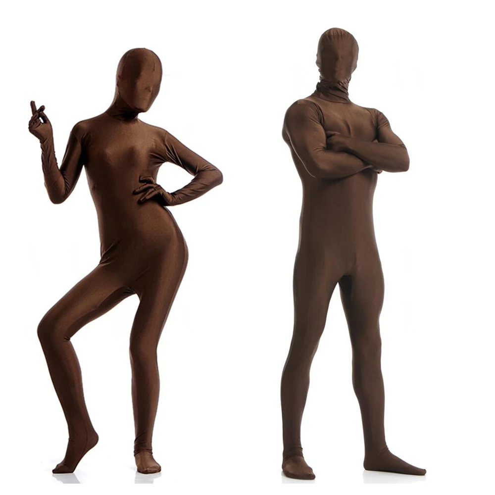 Fantasia zentai, traje de halloween, roupa de corpo inteiro, personalizada para olhos abertos, boca, pode adicionar zíper de virilha, frete grátis