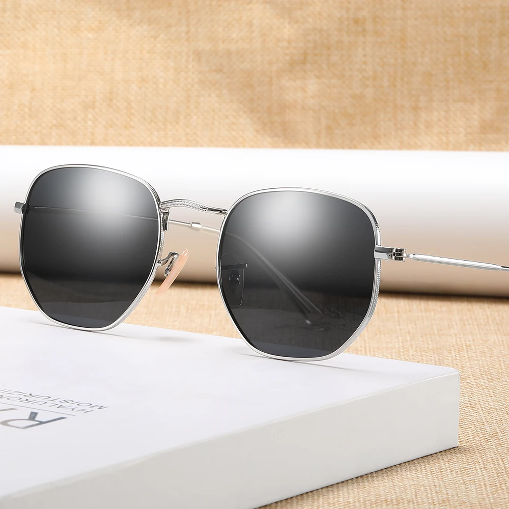 Sunglasses Men Women Retro Fashion Round Unisex Outdoor Vintage Sun Glasses Polarized Coating UV400 Female Eyewear For Male 3447