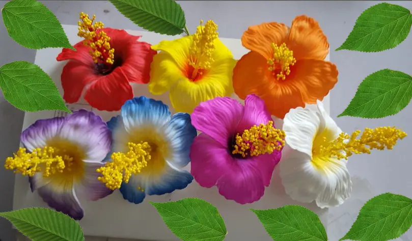 

MIXED COLOR Free Shipping F993 160pcs/ lot 7CM 8 Colors Foam Hibiscus Hair Pick Women Hair Accessories Hawaii Tropical Fower