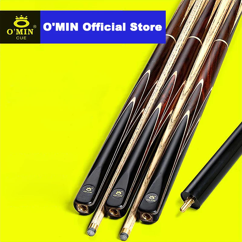 Economic Type Omin Lingyun 3/4 Snooker Cue Stick Handmade Billards With Case 9.5mm/10mm Tip Optional Ash Shaft Solid Wood Butt
