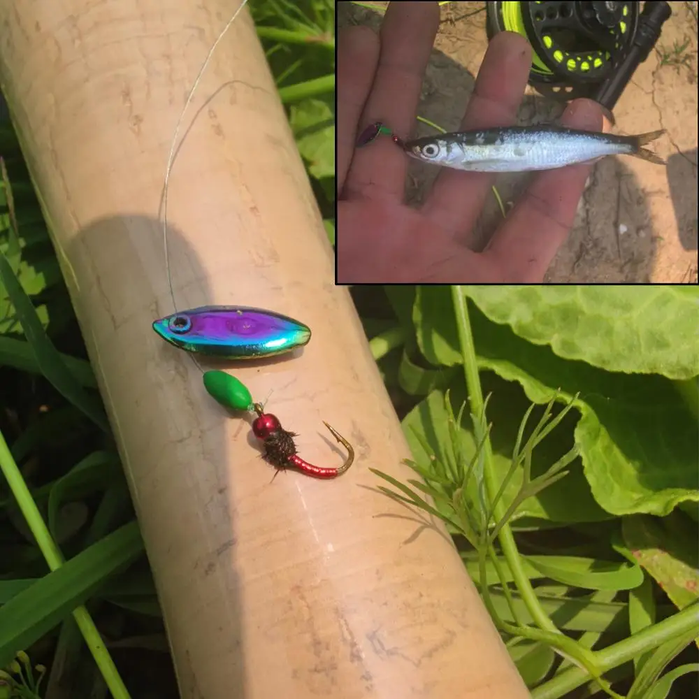 Vamvfly 송어 Panfish 플라이 낚시용 마이크로 플라이 낚시 스푼, 새로운 10 개