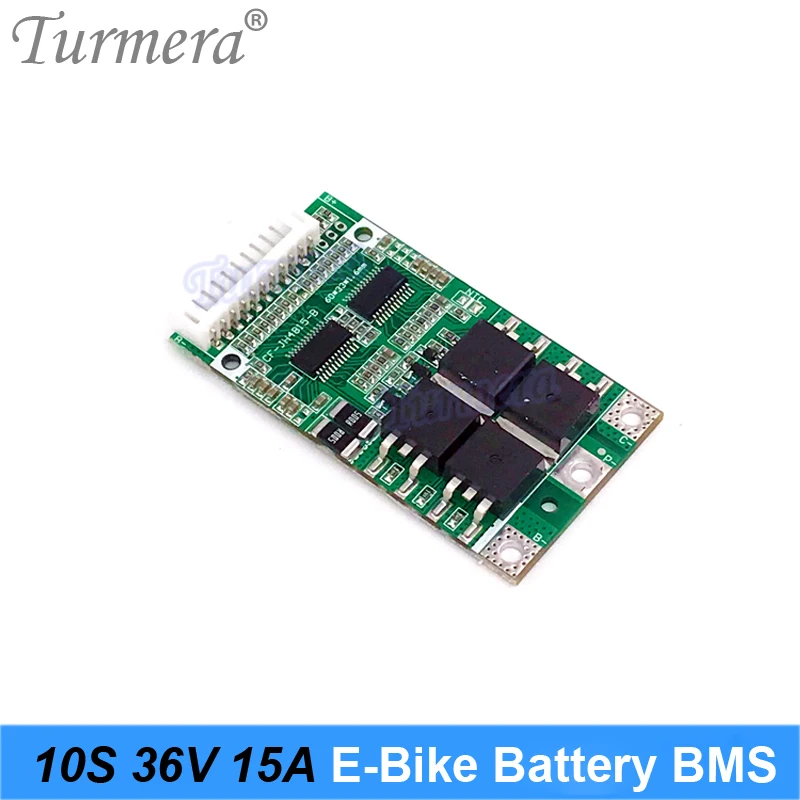 Turmera 10S 36 в 15 а BMS с защитной платой балансирующей литиевой батареи для электрического велосипеда 18650 21700 и аккумулятора для электроскутера 42 ...