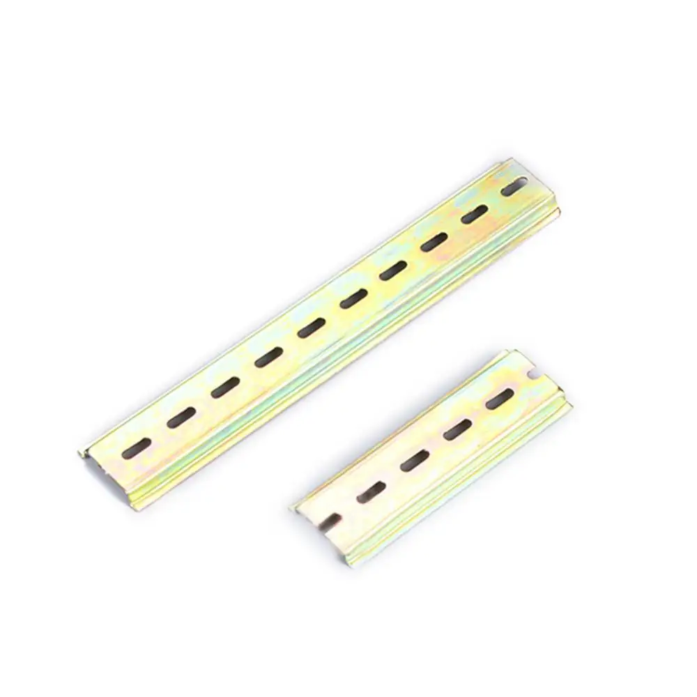 Universal  Thickness Din Rail Guide Slotted 4/8/10/15/20/25/30cm C45 Circuit Breaker Terminal Blocks AC Contactor Guide Rails