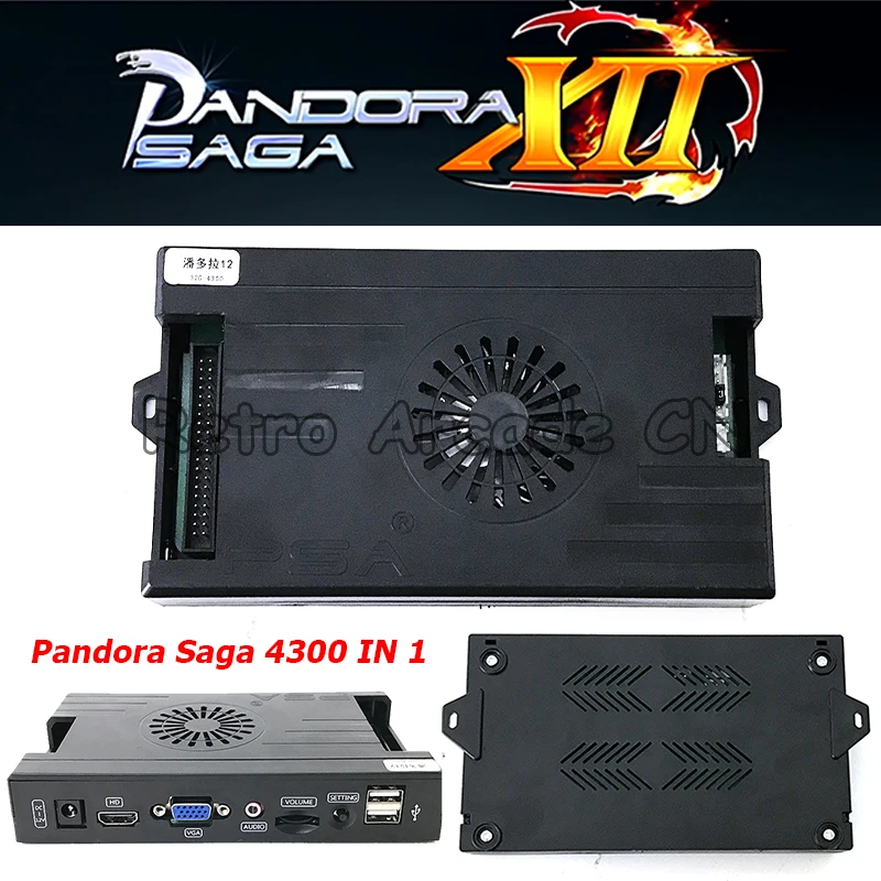 

Pandora saga 3D 4300 in 1 Home and arcade version two in 1 support add games Save high score record and cable USB Gamepad kit