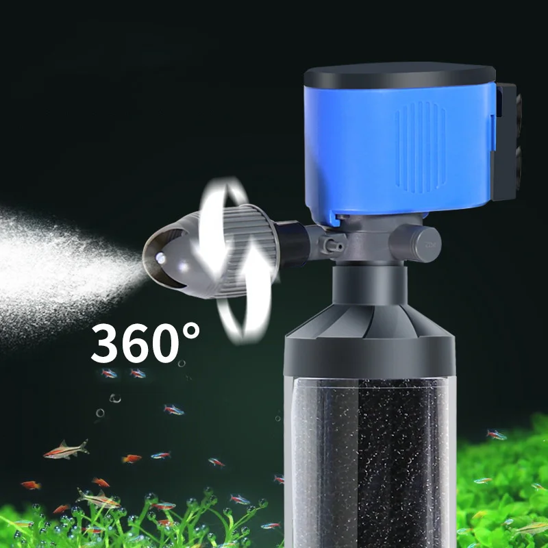 110V/220V Ultra Quiet Fish Tank Built-in Water Filter Water Circulation Fecal Separation Collector Aquarium Pumping Make Waves