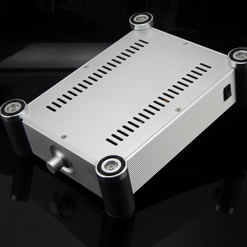 Hetan Maoshi 튜브 앰프 키트용 모든 순수 알루미늄 섀시, 인클로저 튜브 프리앰프 쉘 케이스, 202mm x 80mm x 282mm